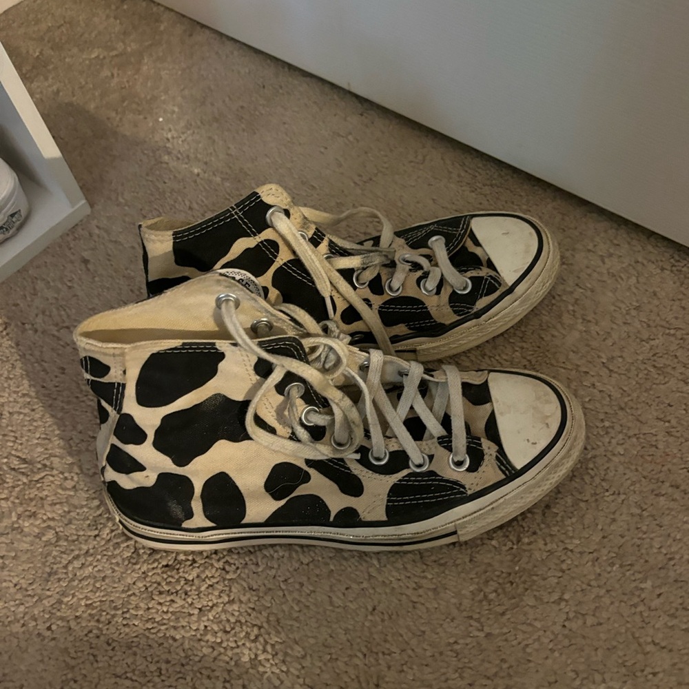 cow print converse